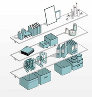  Стеллажи. Параметрические семейства Revit 